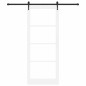 Porta scorrevole vidaXL con set hardware 'ORKDAL'Bianca 93x232 cm