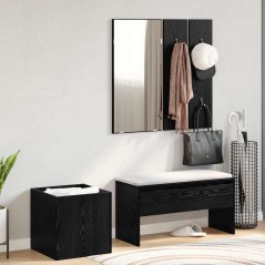 Mobili corridoio vidaXL in legno ingegnerizzato nero