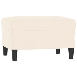 vidaXL Panca crema 70x35x41 cm in Velluto