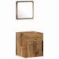 vidaXL Set di mobili per bagno 4 pezzi - Legno antico in legno ingegnerizzato vidaXL Set di mobili per bagno 4 pezzi - Legno antico in legno ingegnerizzato