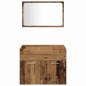vidaXL Set Mobili Bagno a 3 Pezzi in Legno Antico vidaXL Set Mobili Bagno a 3 Pezzi in Legno Antico