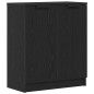 vidaXL Credenze 3 pcs Nero Rovere Legno Ingegnerizzato vidaXL Credenze 3 pcs Nero Rovere Legno Ingegnerizzato
