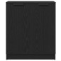 vidaXL Credenze 3 pcs Nero Rovere Legno Ingegnerizzato vidaXL Credenze 3 pcs Nero Rovere Legno Ingegnerizzato