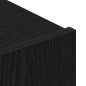 vidaXL Set Mobile TV 3 Pezzi Montato a Parete Rovere Nero Legno Ingenerizzato