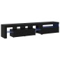 Armadi TV vidaXL 2 pz con luci LED Quercia Nera Legno Ingegnerizzato Armadi TV vidaXL 2 pz con luci LED Quercia Nera Legno Ingegnerizzato