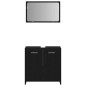 vidaXL Set di mobili da bagno in 3 pezzi Rovere Nero Legno Ingegnerizzato vidaXL Set di mobili da bagno in 3 pezzi Rovere Nero Legno Ingegnerizzato