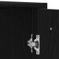vidaXL Set di mobili da bagno in 3 pezzi Rovere Nero Legno Ingegnerizzato vidaXL Set di mobili da bagno in 3 pezzi Rovere Nero Legno Ingegnerizzato