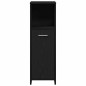 vidaXL Set mobili bagno 3 pezzi Rovere nero Legno ingegnerizzato