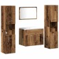 vidaXL Set di Mobili per Bagno in 4 Pezzi in Legno Vecchio