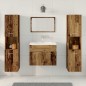 vidaXL Set di Mobili per Bagno in 4 Pezzi in Legno Vecchio