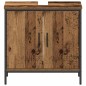 vidaXL Set di mobili da bagno in 2 pezzi Legno vecchio Legno ingegnerizzato