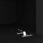 Mobile TV vidaXL 2 pz con luci LED in rovere nero e legno ingegnerizzato Mobile TV vidaXL 2 pz con luci LED in rovere nero e legno ingegnerizzato