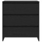 vidaXL 2-Pezzi Sideboards in Legno Ingegnerizzato Nero