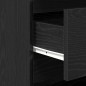 vidaXL 2-Pezzi Sideboards in Legno Ingegnerizzato Nero
