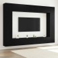 vidaXL Set di 12 cabine TV da montare a parete in rovere nero, in legno ingegnerizzato vidaXL Set di 12 cabine TV da montare a parete in rovere nero, in legno ingegnerizzato