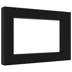 vidaXL Set di 12 cabine TV da montare a parete in rovere nero, in legno ingegnerizzato