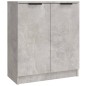 Credenze 3 pz Grigio Cemento in Legno Multistrato Credenze 3 pz Grigio Cemento in Legno Multistrato