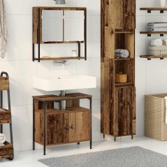 vidaXL Mobile da Bagno con Lavabo Integrato in Legno Vecchio