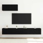 vidaXL Set di Mobili TV a Parete in Legno Ingranito Nero vidaXL Set di Mobili TV a Parete in Legno Ingranito Nero