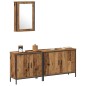 vidaXL Set di mobili da bagno a 3 pezzi legno invecchiato vidaXL Set di mobili da bagno a 3 pezzi legno invecchiato