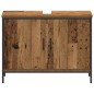 vidaXL Set di mobili da bagno a 3 pezzi legno invecchiato vidaXL Set di mobili da bagno a 3 pezzi legno invecchiato