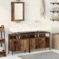 vidaXL Mobile da bagno con lavabo integrato in legno antico