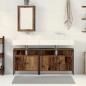 vidaXL Mobile da bagno con lavabo integrato in legno antico