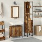 vidaXL Set Mobili Bagno 3 Pezzi Legno Vecchio Ingegnato