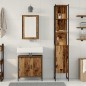 vidaXL Set Mobili Bagno 3 Pezzi Legno Vecchio Ingegnato