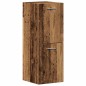 vidaXL Set di Mobili per Bagno 4 Pezzi Legno Vecchio Legno Ingegnerizzato