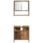 vidaXL Set di Mobili da Bagno 3 Pezzi Legno Antico vidaXL Set di Mobili da Bagno 3 Pezzi Legno Antico