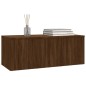 Mobile Porta TV Rovere Marrone 80x34x30 cm in Legno Multistrato Mobile Porta TV Rovere Marrone 80x34x30 cm in Legno Multistrato