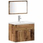 vidaXL Set Arredo Bagno 5 Pezzi Legno Invecchiato vidaXL Set Arredo Bagno 5 Pezzi Legno Invecchiato