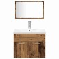 vidaXL Set Arredo Bagno 5 Pezzi Legno Invecchiato vidaXL Set Arredo Bagno 5 Pezzi Legno Invecchiato