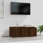 Mobile Porta TV Rovere Marrone 80x34x30 cm in Legno Multistrato Mobile Porta TV Rovere Marrone 80x34x30 cm in Legno Multistrato