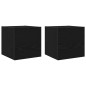 vidaXL Set di Mobili TV da 7 pezzi da Parete in Rovere Nero in Legno Ingegnerizzato vidaXL Set di Mobili TV da 7 pezzi da Parete in Rovere Nero in Legno Ingegnerizzato