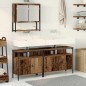 vidaXL Mobiletto per lavabo con lavello integrato in legno recuperato
