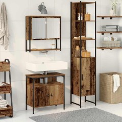 vidaXL Mobile per lavello vitaXL in legno dallo stile rustico