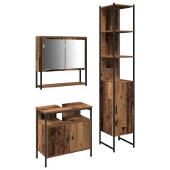 vidaXL Mobile per lavello vitaXL in legno dallo stile rustico