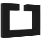 vidaXL Set di 8 Pezzi di Mobile TV – A Muro in Rovere Nero, Legno Ingegnerizzato vidaXL Set di 8 Pezzi di Mobile TV – A Muro in Rovere Nero, Legno Ingegnerizzato