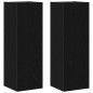 vidaXL Set di 8 Pezzi di Mobile TV – A Muro in Rovere Nero, Legno Ingegnerizzato vidaXL Set di 8 Pezzi di Mobile TV – A Muro in Rovere Nero, Legno Ingegnerizzato