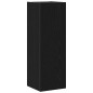 vidaXL Set di mobili per TV a muro in 4 pezzi in rovere nero e legno ingegnerizzato. vidaXL Set di mobili per TV a muro in 4 pezzi in rovere nero e legno ingegnerizzato.