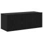 vidaXL Set di mobili TV 7 pezzi - da parete - legno ingegnerizzato effetto rovere nero