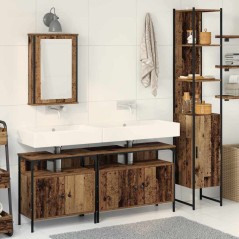 vidaXL Mobile da bagno con lavabo integrato - Stile legno vissuto, legno ingegnerizzato