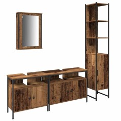 vidaXL Mobile da bagno con lavabo integrato - Stile legno vissuto, legno ingegnerizzato