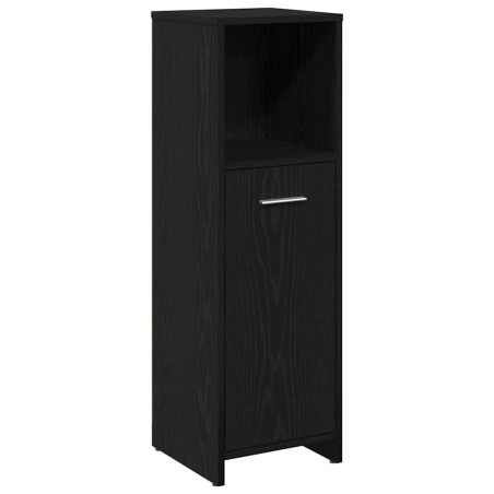 Set di Mobili per Bagno vidaXL 4 Pezzi Rovere Nero Legno ingegnerizzato
