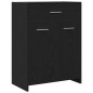 Set di Mobili per Bagno vidaXL 4 Pezzi Rovere Nero Legno ingegnerizzato