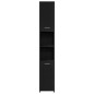 Set di Mobili per Bagno vidaXL 4 Pezzi Rovere Nero Legno ingegnerizzato