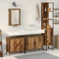 vidaXL Set di Mobili da Bagno in 4 Pezzi Legno Antico