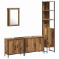 vidaXL Set di Mobili da Bagno in 4 Pezzi Legno Antico